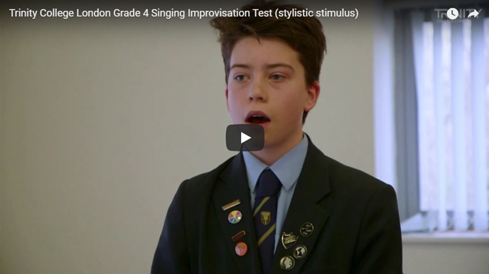 Example singing improvisation test (stylistic stimulus): Grade 7