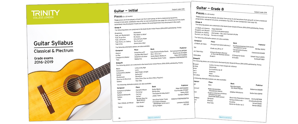 Trinity guitar syllabus 2-1