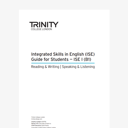 ISE I Guide for Students
