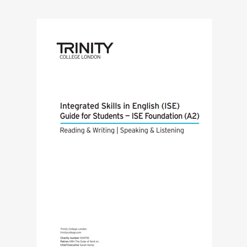 ISE Foundation - Guide for Students