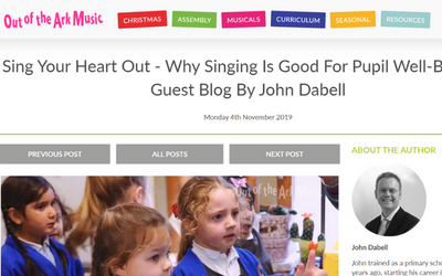 Why singing is good for pupil wellbeing (External blog)